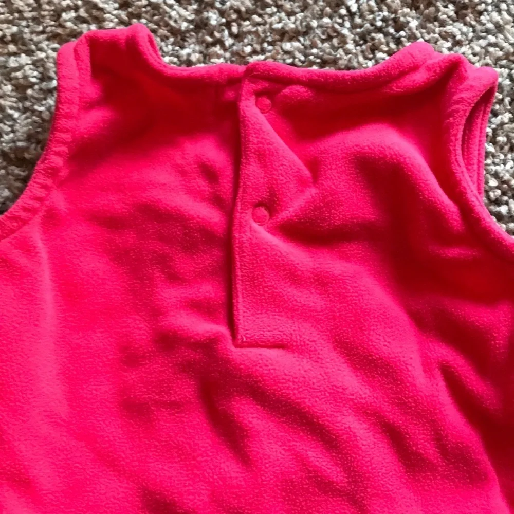 Carter’s Red Fleece Christmas Dress bottom back